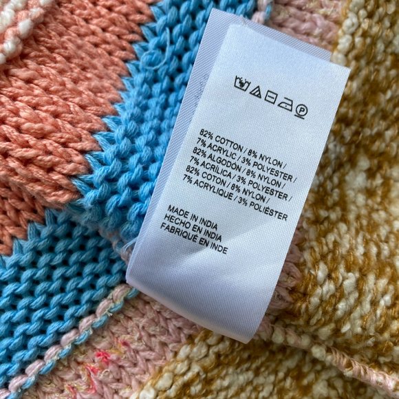 Anthropologie Textured Striped One Size Open Cardigan - Picture 6 of 10